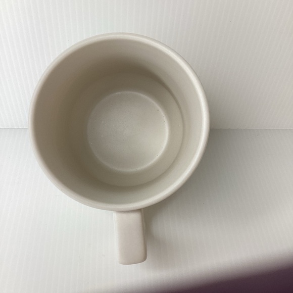 Starbuck Coffee Mug Cup Embossed Siren Mermaid Matte White Gold Hearts 12oz - Picture 6 of 8